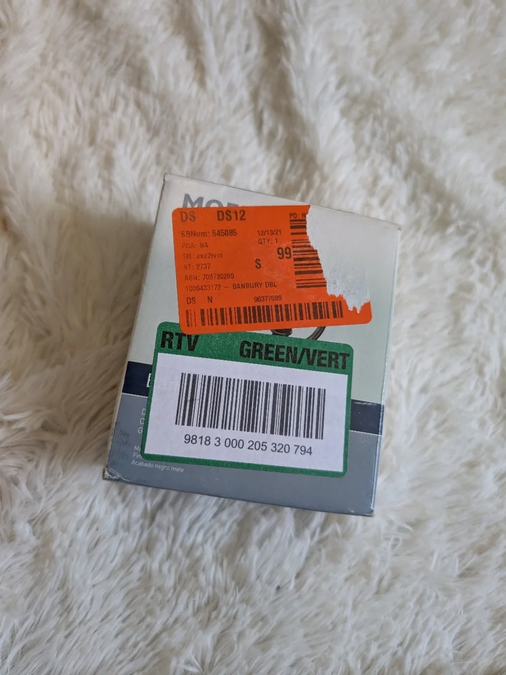 Moen Banbury Y3603BL Double Robe Hook Matte Black Finish New In Box